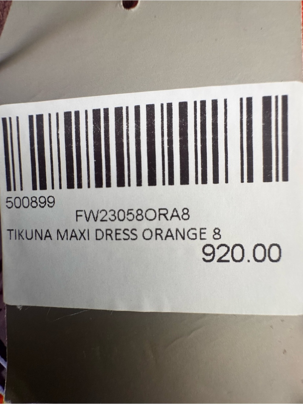 Andres otalora TIKUNA OFF-THE-SHOULDER CHIFFON MAXI DRESS IN PRINT NWT Size M - Picture 15 of 16